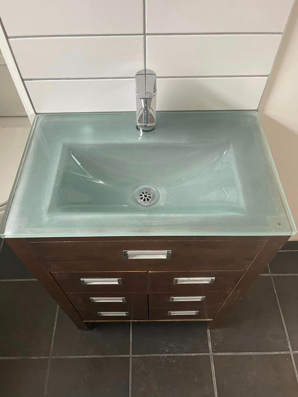 A bathroom sink